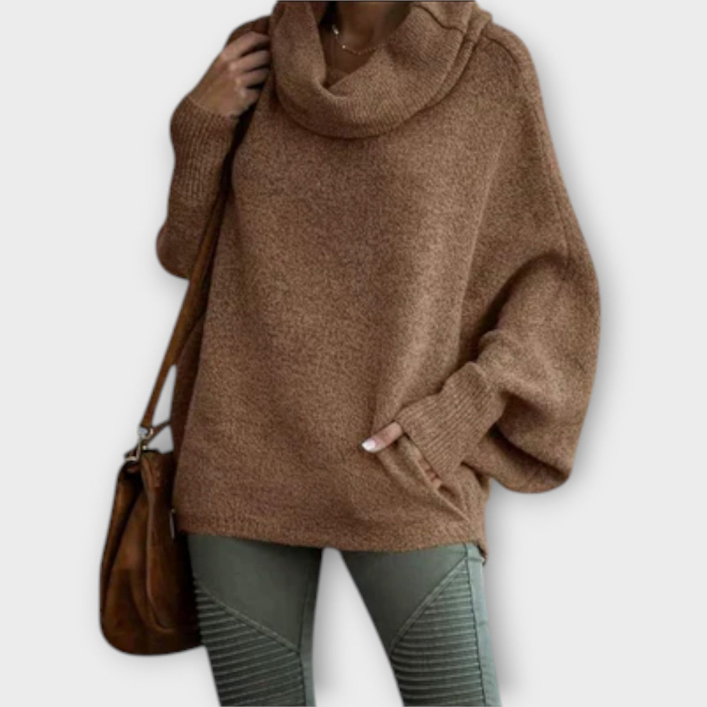 Ulrike - Elegantní dámský svetr v želvovinovém designu