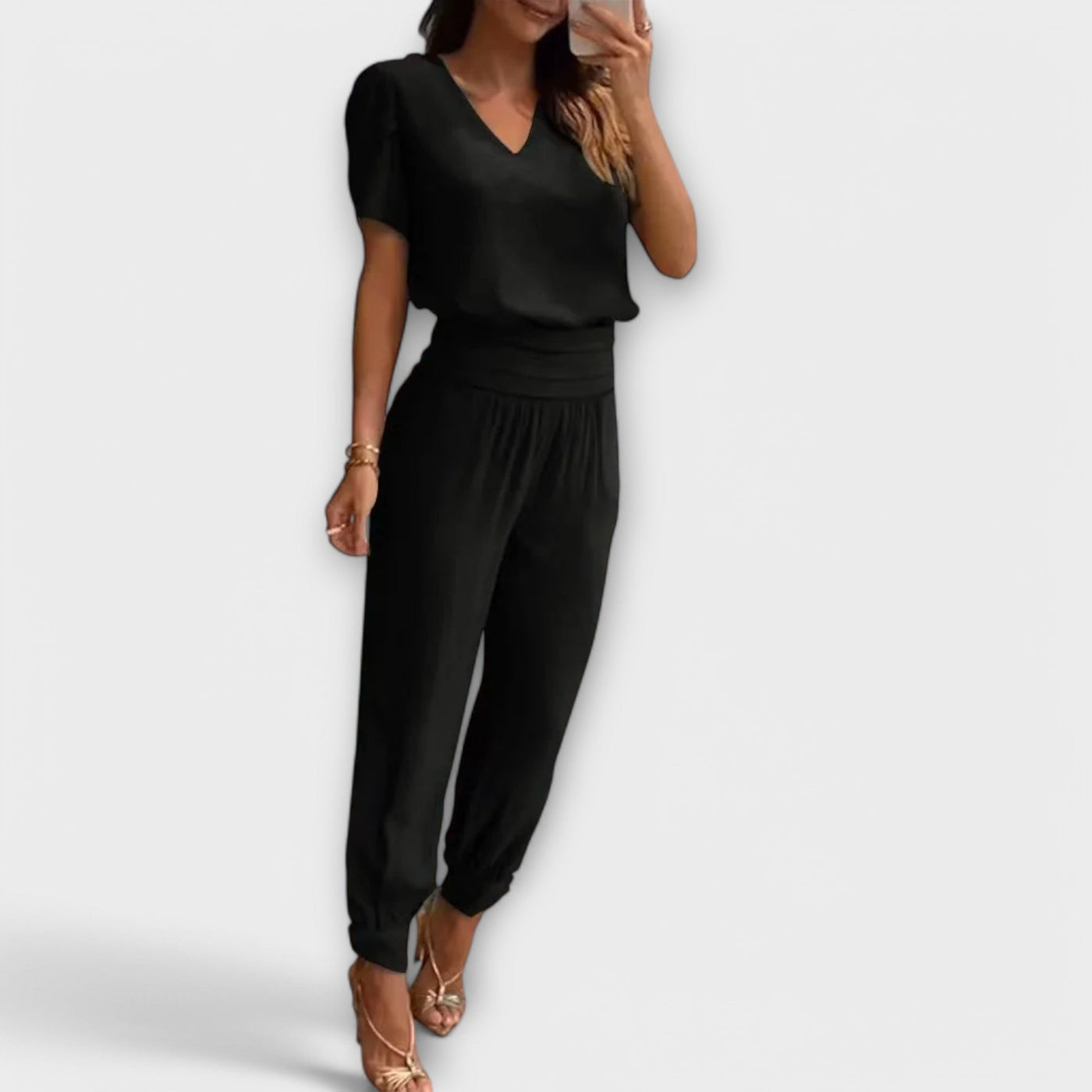 Irmelin – Elegantní set s topem a kalhotami